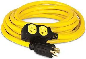 Champion 25-Foot 30-Amp 125/250-Volt Duplex-Style Generator Extension Cord (L14-30P to four 5-20R)