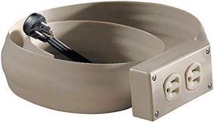 Electriduct Lay Flat Electrical Power Extension Cord Cover Cable Protector - 8FT - Beige