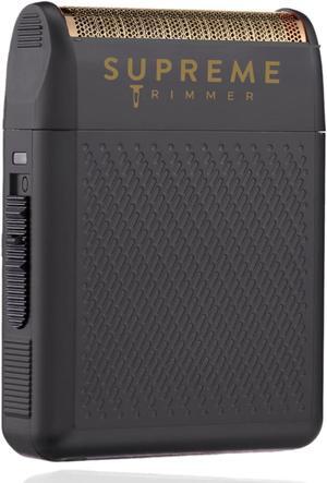 Supreme Trimmer Solo Mens Single Foil Shaver STF101 (150 Min Runtime) Cordless Powerful USB-C Mini Size Travel Razor for Barbers, & Home use | Black