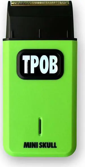 TPOB Mini Skull Single Shaver Compact Design That can fit in Your Pocket with a Turbo Charged Motor, Perfect for Both Professional and at-Home use (Slime)