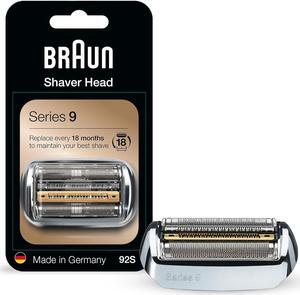 Braun Series 9 Electric Shaver Replacement Head - 92S - Compatible with all Series 9 Electric Razors 9290cc, 9291cc, 9370cc, 9293s, 9385cc, 9390cc, 9330s, 9296cc