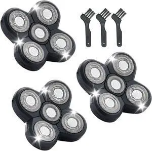3PCS Shaver Replacement Blades for Fre*b*ird Head Shaver Kit,5 Head Shaver Heads for Bald Men Head and Face Electric Razor Shaver Replacement