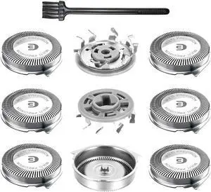 SH30 Replacement Heads for Electric Shaver Series 1000, 2000, 3000 and S738 with Durable Sharp Blade, SH30 Heads, 9-pc Pack