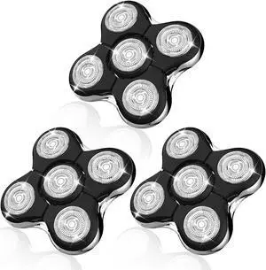 Balder Pro Shaver Peplacement Heads for Remington Balder Pro Head Shaver Model XR7000/XR1500/XR1501 Electric Shaving for Bald Men,3 Pack