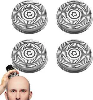 Shaver Replacement Blades compatible Skull Shaver for Pitbull Gold PRO/Pitbull Platinum Pro Shaver Heads (4 pcs)