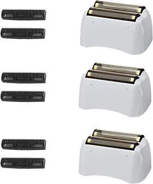 3 Packs Pro Shaver Replacement Foil and Cutters Compatible With Andis #17155 & #17150#17200 Shaver Pro Foil