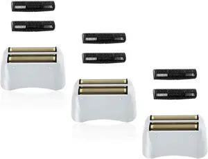 3 Pack Pro Shaver Replacement Foil and Cutters Compatible with andis No.17150/17155/17200 Shaver ProFoil Lithium Replacement" Golden