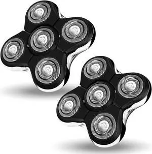 Balder Pro Replacement Head for Remington Balder Pro Head Shaver SPR XR7000,5 Dual Track Heads for Remington Shaver Replacement Heads-Precision Electric Shaving for Bald Men.(2Pack)
