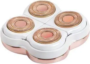tuokiy Legs Hair Remover Replacement Heads for Finishing Touch Flawless Legs Women's Hair Remover Rose Gold