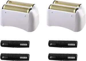 Foil Shaver Replacement Fit for Andis Model TS-1 TS-2 17150 17200 17235 Pro Foil Shaver, Replaces #17155 17160 17280 Foil and Blades -Profoil Lithium Shaver Head Parts- Hypoallergenic Gold Foil-2 Pack