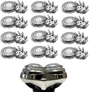 Shaver Replacement Blades for Skull Shaver Pitbull Replacement Blade,Replacement Heads for Pitbull Gold/Silver/Platinum Pro Shaver (12 Blades)