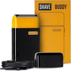 Shave Buddy, Mini Compact Foil Electric Face and Head Shaver, Long-Hair Trimmer & Thin Foil Blade, Lightweight & Water Resistant, 1 Count