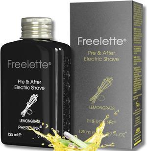 Pre Electric Shave After Shave Lotion Cream - Best For Close Shave Balm - Smooth and Irritation-free Shave. Freelette (3.76 Ounce (Pack of 1), LEMONGRASS)