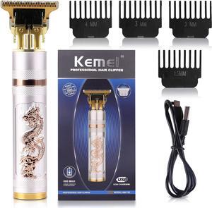 KEMEI Professional Hair Clippers for Men Pro Li Grooming Beard Trimmer Shavers Close Cutting Salon Cordless Rechargeable Quiet