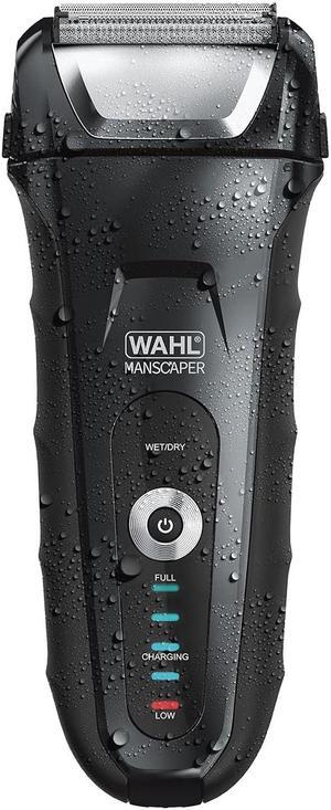 Wahl Manscaper Lithium-Ion Hypoallergenic Shaver with Flexible Titanium Foils to Prevent Skin Irritation and Shaver Bumps