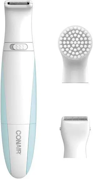 Conair Ladies All-In-One Personal Groomer, Trimmer, Foil Shaver for Women and Exfoliating Brush