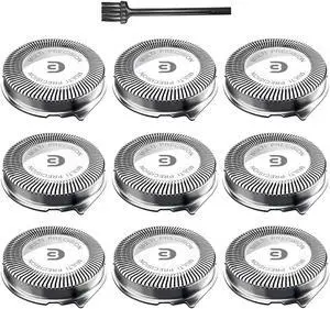 SH30 Replacement Heads for Series 3000, 2000, 1000 Shavers and S738 Click and Style, Replace the SH30 Shaver Blades 9 pack