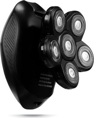BALLY 6 Head Floating Shaver, Total Grooming with 6-in-1 Multi-Functional Electric Floating Shaver, 6 Heads, LED Display, Lithium Rechargeable, 50 Min Usage