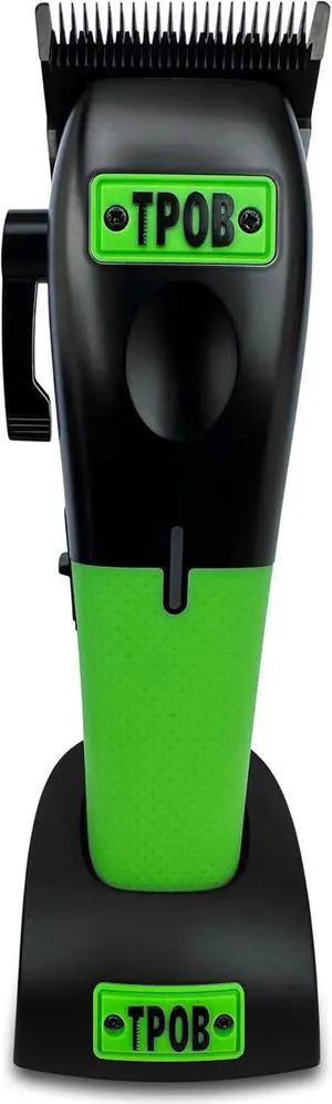 TPOB Play Barber Hair Clippers for Men 7500 Rpm with Rubber Green/Black/Pink Grips