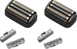 Shaver Replacement Foil and Inner Cutters Compatible with Andis 17300 reSURGE Electric Shaver,Black (2 Pack)