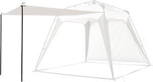 Pop Up Canopy Sun Shelters Shade Tent Pop Up 8.2' X 8.2' - Instant Portable Sports Cabana Umbrella, Easy Set-up and Take Down, with Sun Protection and One Shade Wall Included (Beige)