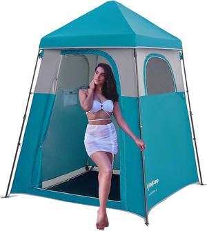 KingCamp Outdoor Shower Tents for Camping, Portable Instant Pop Up Privacy Tent, 4 Room Bathroom Tent, Water Resistant, Windproof Changing Tent, Outdoor Shower Enclosure, Beach, Camping, Hiking, RV