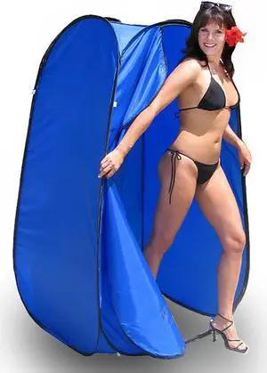 Pop-Up Room in a Bag Instant Portable Changing, Shower and Bathroom with Dura-light Steel Frame and Weather-Resistant material for for Pontoon / Deck / Fishing / Sail Boat. Included Tie-Down Kit.