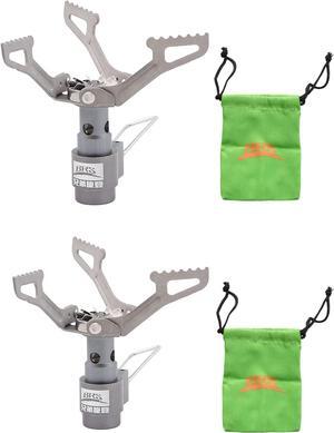 BRS -3000T Backpacking Stove Camping Portable Propane Butane Stove Mini Stove for Outdoor Travel Mountaineering Cooking (2pcs)