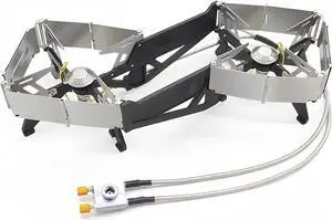 BRS-32 Portable Camping Stove, Foldable, Adjustable Control, and Carrying Case Included - Experience Hassle-Free Outdoor Cooking