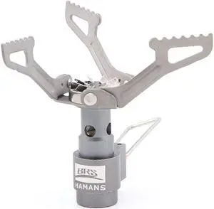 BRS 3000T Backpacking Stove Camping Stove Pocket Stove Portable Propane Stove Ultralight Mini Stove with 1 Extra Backup O-Ring