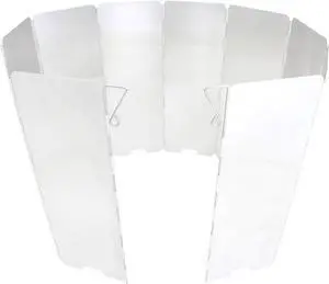 Gas One Aluminum 10 Plates Windscreen: For Use with Gas One Stove and Other Backpacking Stoves, Camping Stoves, Butane Stoves, Alcohol Stoves with Carrying Case