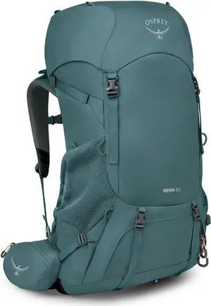 Osprey Renn 50L Women's Backpacking Backpack, Cascade Blue/Melon Orange