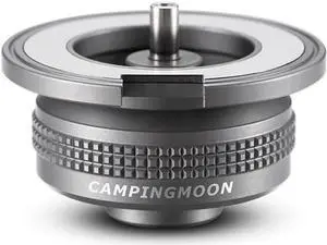 Campingmoon Camping Gas Stove Adapter, Input: EN417 Lindal Valve Canister, Output: Butane Gas Stove Z13M