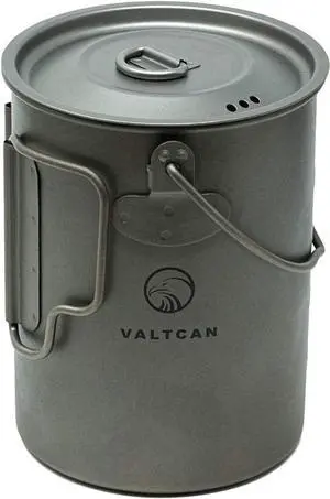 Valtcan 900ml Titanium Pot Backpacking Mug 30oz 0.95qt