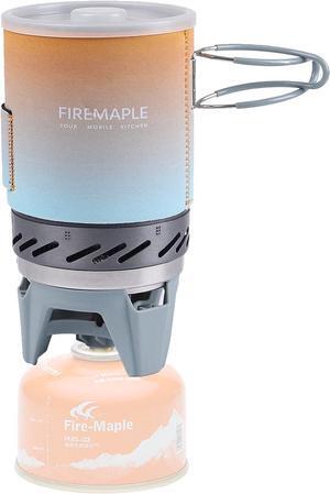 Fire-Maple "Fixed Star 1" Personal Cooking System | Pot/Jet Burner Stove System with Electric Ignition | Ideal for Hiking, Camping, Backpacking, Fishing, Hunting Trips and Emergency Use Multi