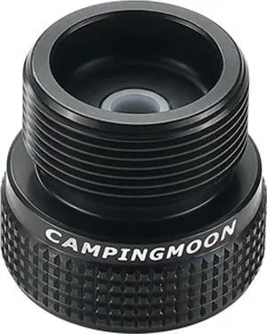 CAMPINGMOON Camping Canister Propane Gas Stove Grill Adapter, Input: EN417 Lindal Valve Canister, Output: CGA 600 Connection BKZ20 (Black CGA 600 Adapter)