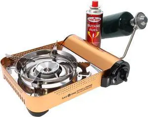 Gas ONE GS-4000P - Camp Stove - Premium Propane or Butane Stove with Convenient Carrying Case - Patent Pending - Great for Camp Stove and Portable Butane Stove for All Cooking Application