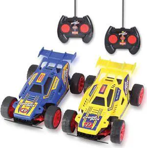 Kidzlane Kids Remote Control Cars  2 Race Cars Racing Together with All-Direction Drive, 35 ft Range - 2 Pack Remote Control Car Set for Kids - Remote Control car for Boys 4-7 & 8-12