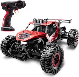 SGILE Remote Control Car Toy for Boys, 2.4 GHz RC Drift Race Car, Fast Speedy Crawler Truck, 2 Batteries for 60 Mins Play, Toy Gift for Boy Girl Adult