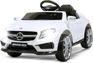 Licensed Mercedes Benz Electric Car for Kids by TOBBI,Toddler Electric Vehicle,Children Ride On Toy with Parental Remote Control/Double Doors/5 Point Safety Belt/LED Lights for Ages 3+