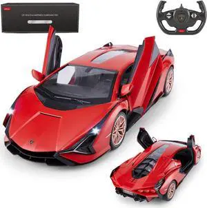 RASTAR RC Car Lamborghini Sián FKP 37 1/14 Remote Control Car, Lamborghini Toy Rc Car for Kids Boys6-12 - RED