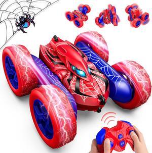 Spider Remote Control Car,RC Cars for 4-12 Year Old Boy Double Sided 360°Flip 4WD Rechargeable Drift RC Race Car Toys for 4 5 6 7 8 9 10 11 12 Year Old Boys Girls
