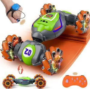 Gesture Sensing RC Stunt Car for Boys 6-12 Year Old, 4WD Remote Control Car Toys with Lights Music, Best Birthday Gifts for Kids, 2.4Ghz Hand Control Drift Car