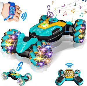 Gesture Sensing RC Stunt Car Remote Control Car 4WD,360° Rotating,2.4Ghz RC Cars Twist Car with Light & Music Car Toys for Kids Boys Age 4 5 6 7 8 9 10 11 12 Years Old