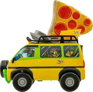 TMNT, Teenage Mutant Ninja Turtles Pizza Blaster Rc Movie Edition - Fun 2.4Ghz Remote Control Vehicle W/6 Foam Pizza Launchers - Ages 5+