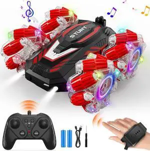 RC car Gesture Remote Control car 360 ° Rotating Manual Control car Birthday Gift for Children Aged 3-12 with Lights and Music