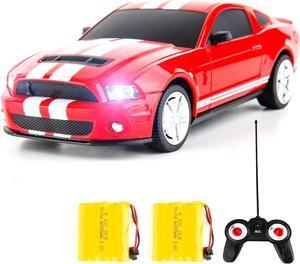 BDTCTK Remote Control 1/24 Ford Mustang Shelby GT500 RC Model Car, Toys for Kids and Adults Red