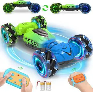 Remote Control Car, Best Gift for Ages 6 7 8 9 10 11 12 Boys and Girls, Gesture Sensing RC Stunt Car, Toys for Ages 4-12, 4WD Transform Drift RC Cars with Lights, Birthday Gift for Kids