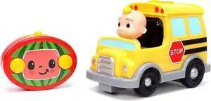 Jada Toys Cocomelon 7.5" School Bus RC Remote Control Car, Toys for Kids
