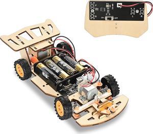 Self-Centering Steering Remote Control CarSTEM Projects for Kids Ages 8-12Engineering kit, DIY rc car kit, STEM Kits for Kids Ages 8-12